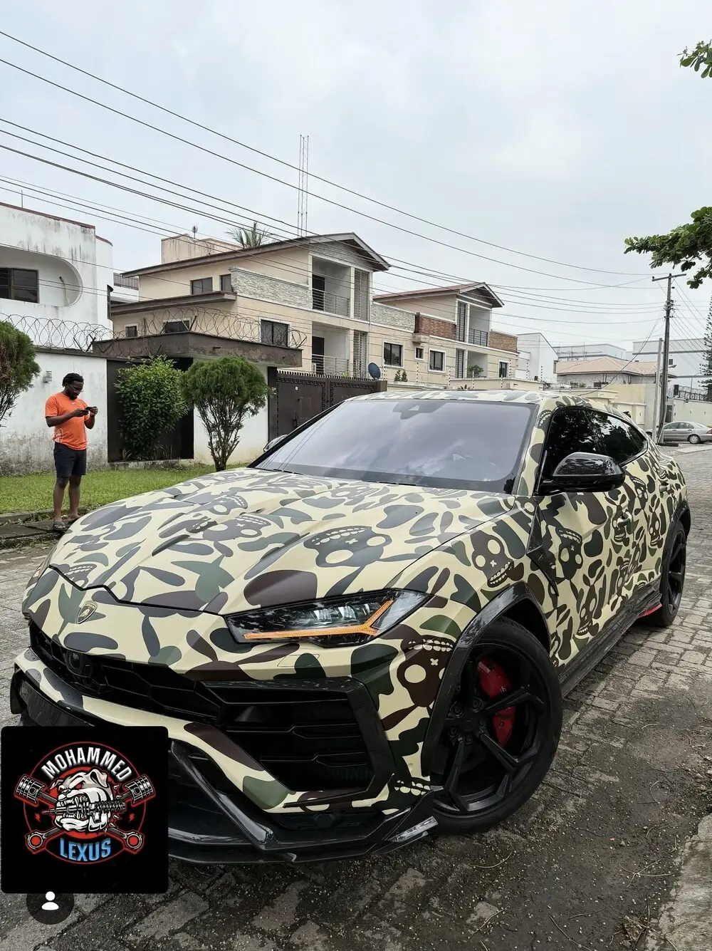 We Wrapped a Lamborghini Urus and a Tesla Cybertruck in BAPE Camo for Nigeria's No. 1 Streetwear Brand