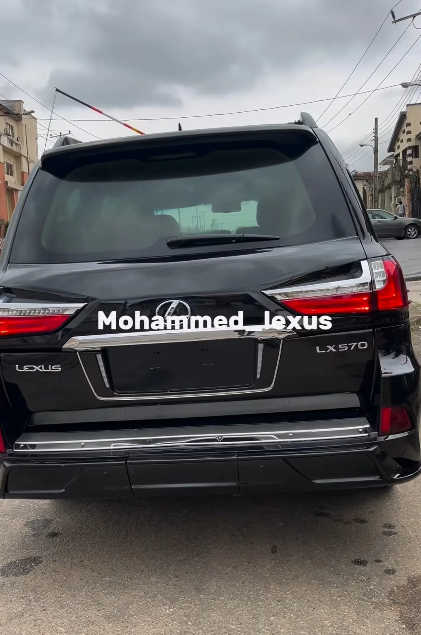Lexus LX570 2020 facelift complete rear view new taillights bumper finish Lagos