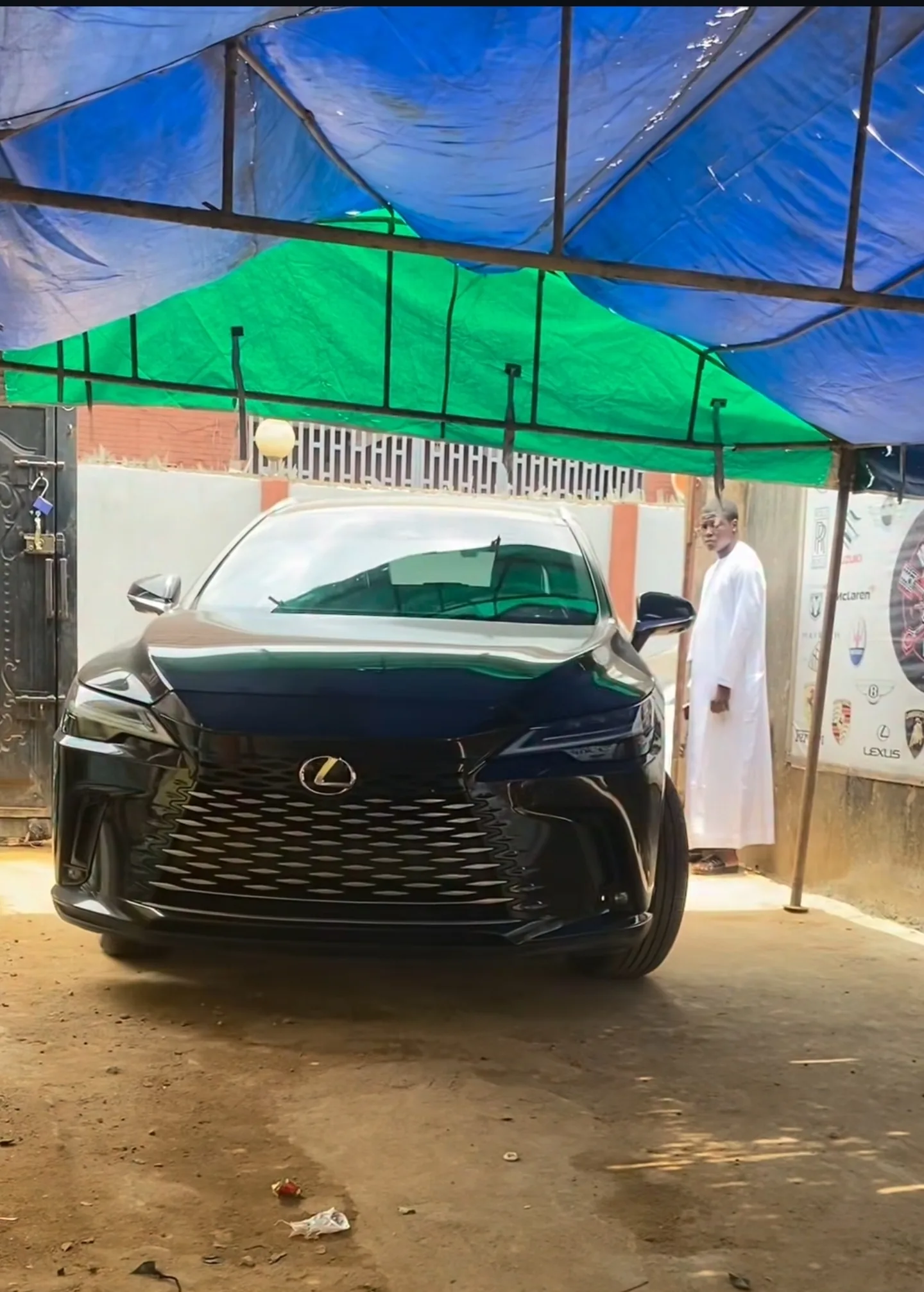 Lexus RX350 brand new from Benue State arriving at Mohammed Lexus Lagos workshop