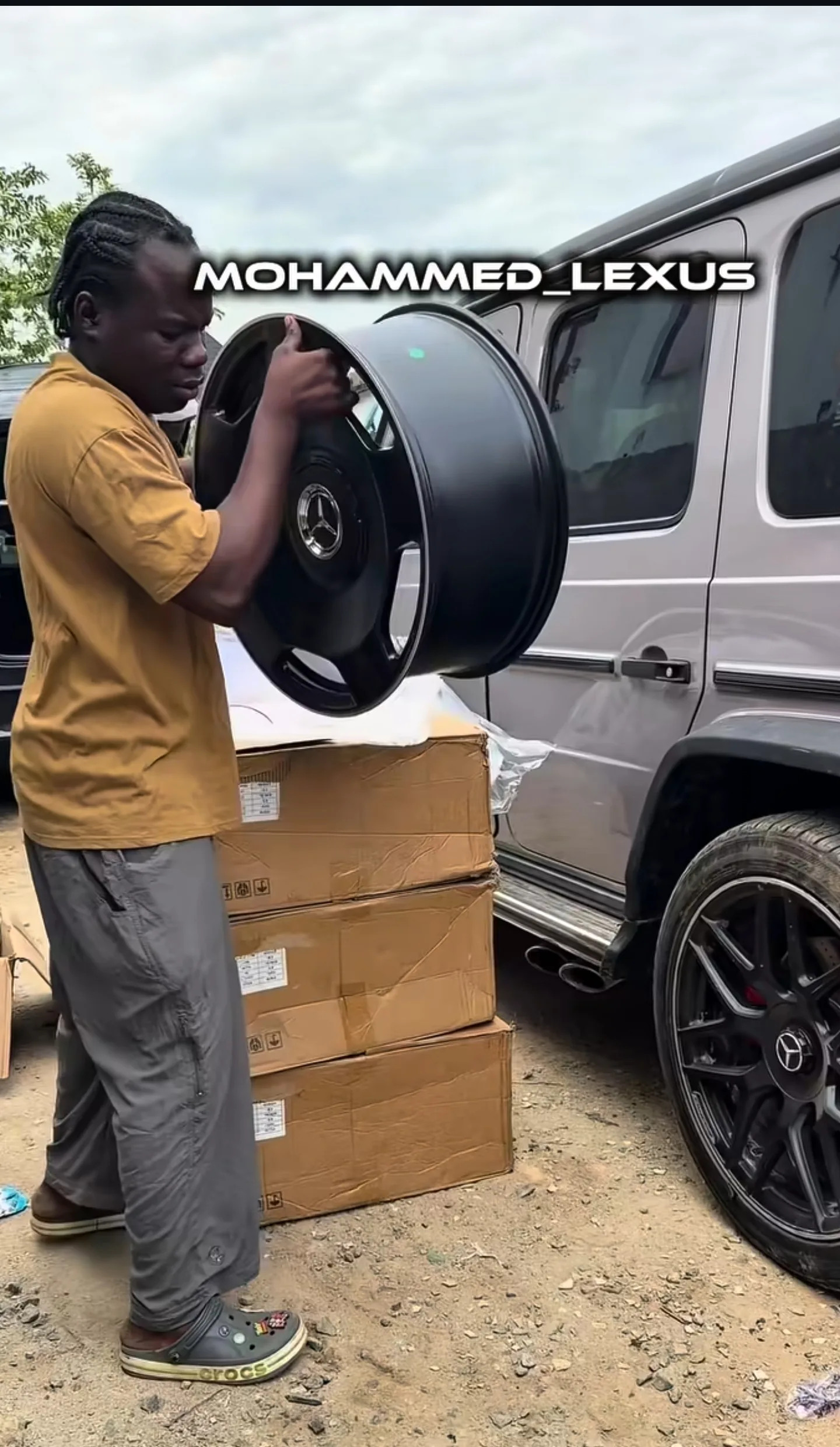 Mercedes G-Wagon AMG new AMG wheels upgrade Mohammed Lexus Lagos two-tone