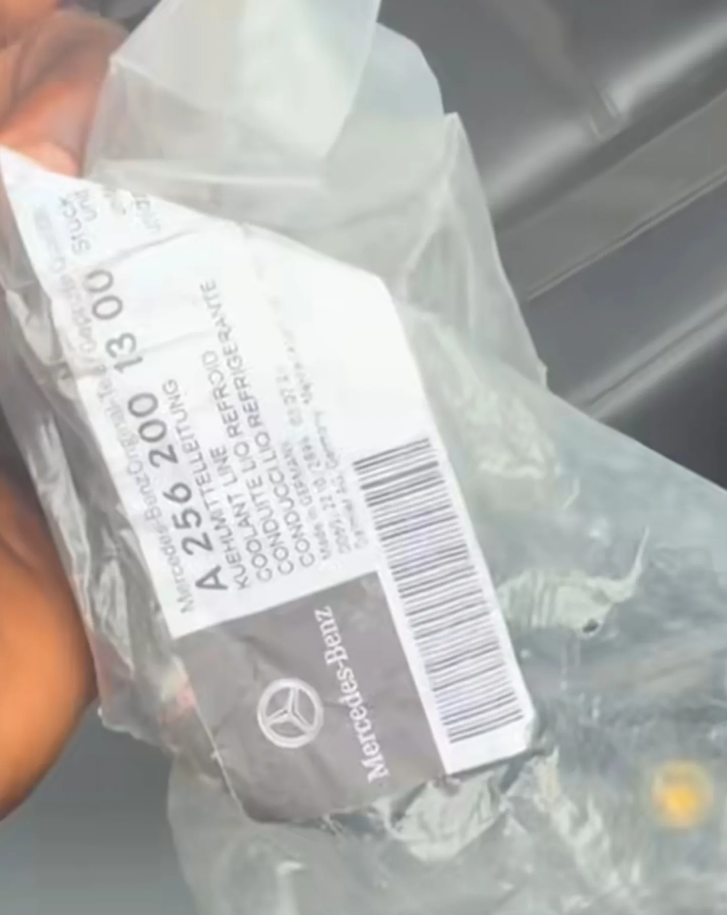 Genuine Mercedes-Benz OEM coolant line A 256 200 13 00 in original packaging